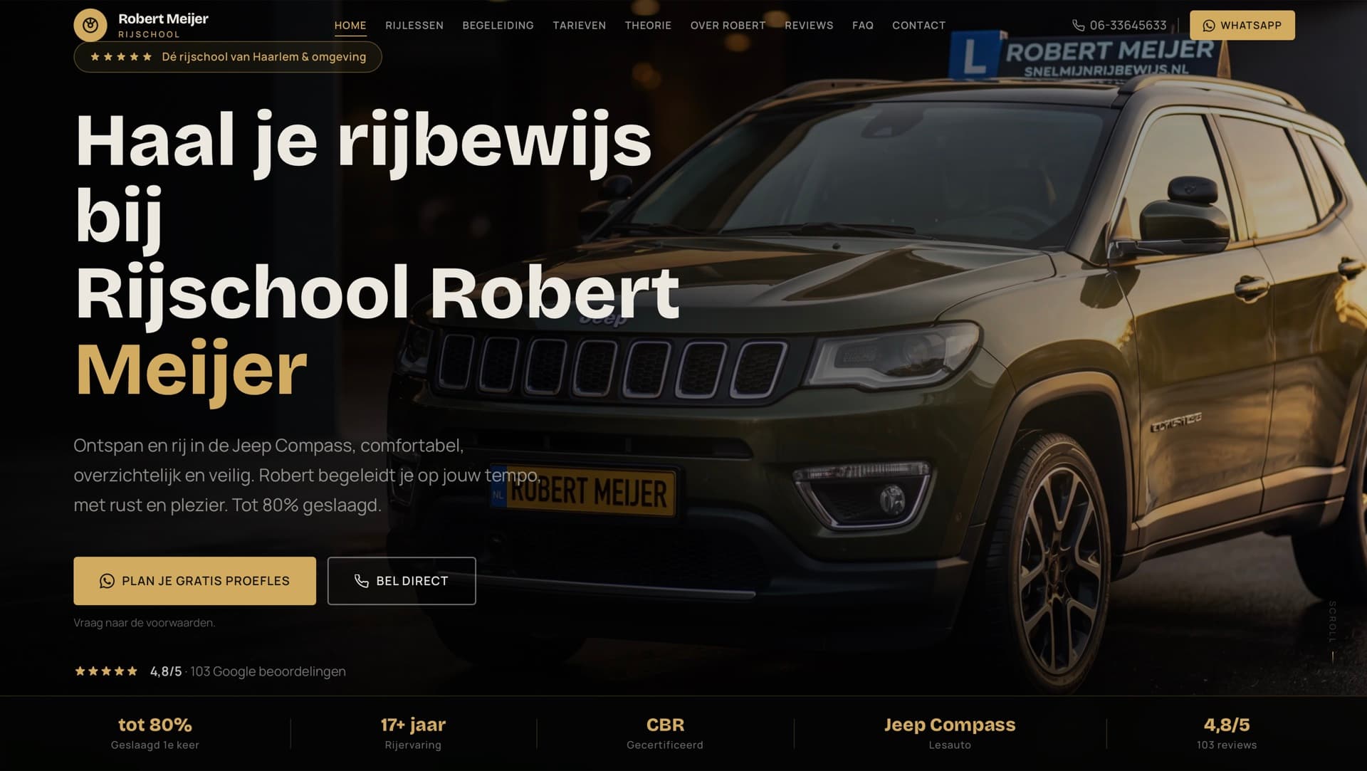 Nieuwe website Rijschool Robert Meijer